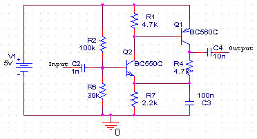 enhanced simple transistor pre-amp