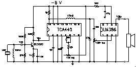 TCA440 heterodyne schematic